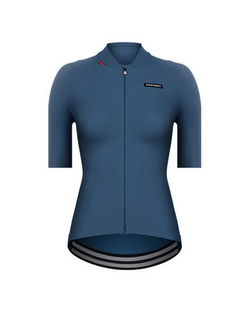 Alda 110LW Maillot Manches Courtes Etxeondo Femme Bleu