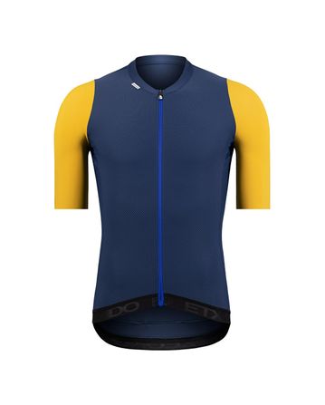 Summum Short Sleeve Jersey Etxeondo Unisex Petrol/Mustard