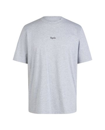Rapha Mens Cotton T-Shirt Light Grey Marl/Grey