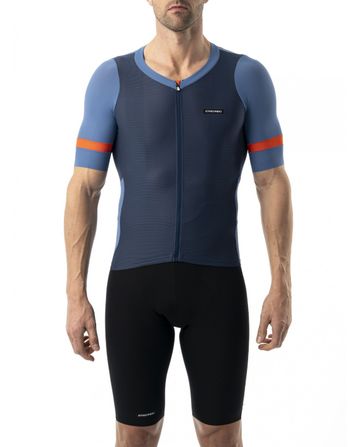 Mendi Short Sleeve Jersey Etxeondo Man Blue/Orange
