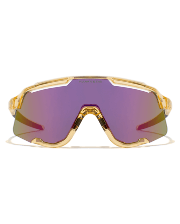 Hawkers Power Sonnenbrille Glänzend Transparent Champagner/Nebula Lila