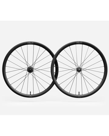 Oquo Aluminium Rennradsatz Rp35pro Shimano Hg Schwarz Matt