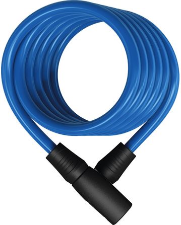 Star 4508K/150 Candado Cable Espiral Llave Abus 1.5m Azul