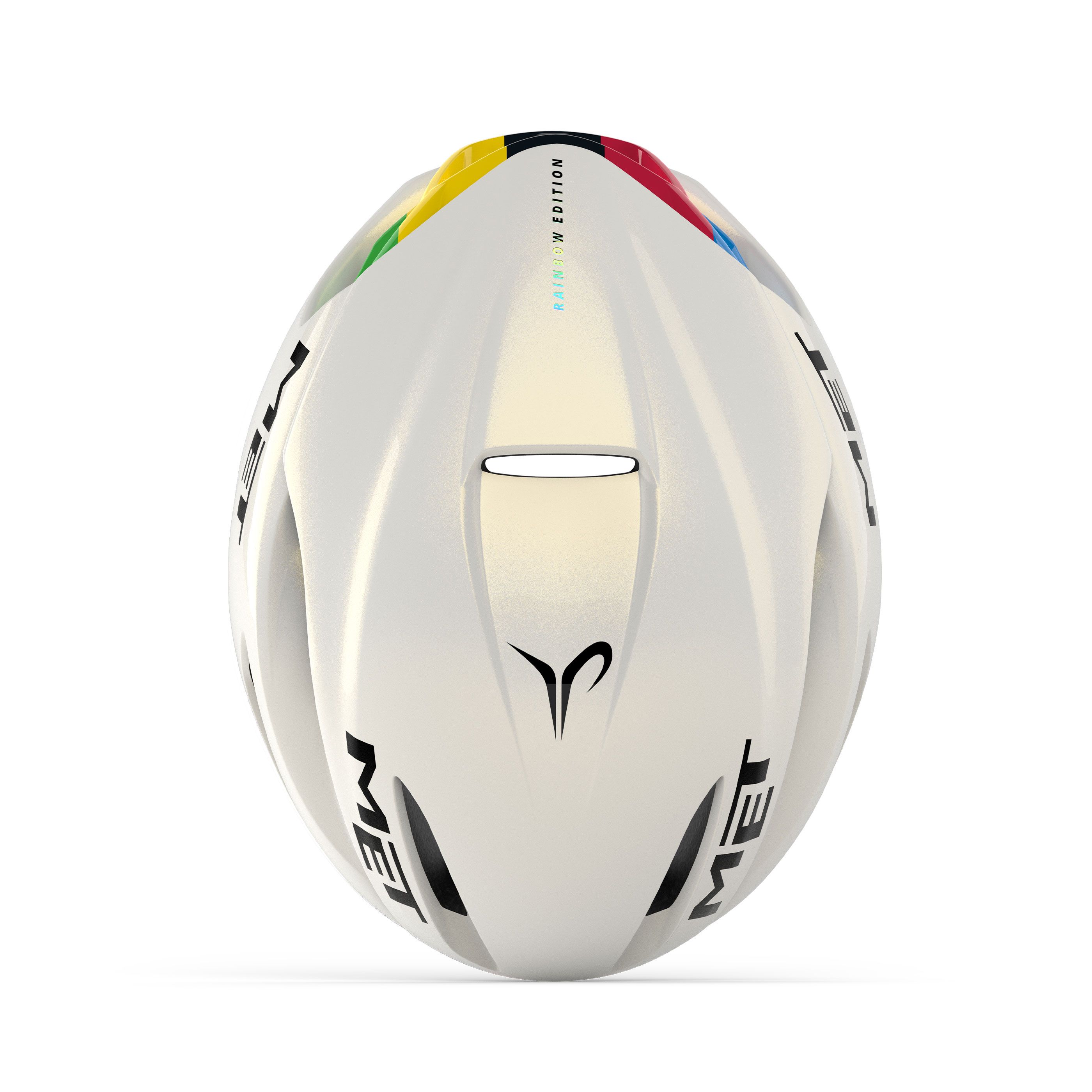 Met Manta Mips Helmet Limited Edition White/Rainbow - IBKSport