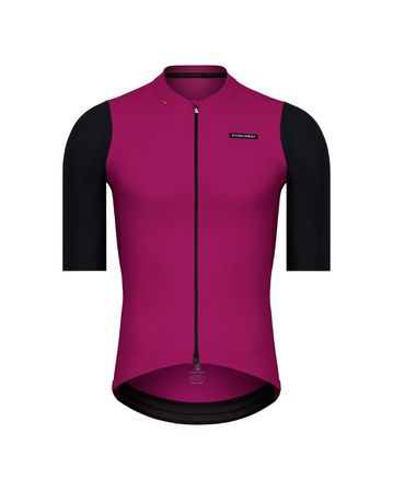 Alde Maillot Manches Courtes Etxeondo Hommes Magenta/Noir