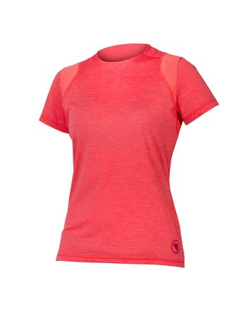 SingleTrack T-Shirt Kurzarm Endura Frau Punch Rosa