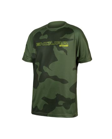 MT500JR LTD T-Shirt Manches Courtes Endura Enfants Olive Vert