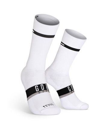 Superb Calcetin Extra Largo Gobik Unisex Horizon Blanco