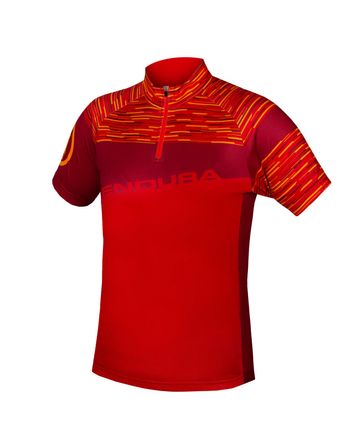 Hummvee Ray II Maillot Manga Corta Infantil Endura Tangerine