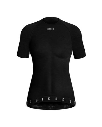 Winter Merino Baselayer Short Sleeve Gobik Woman Tss Black