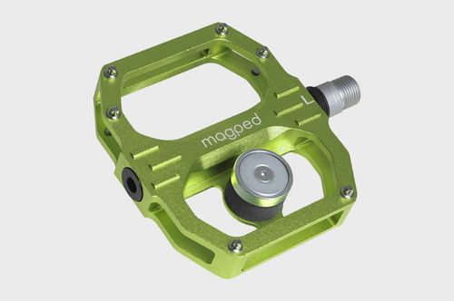 MTB-Pedale Downhill Gravity – CNC-Aluminium, Rutschfest, 110x105 Mm, Limettengrün