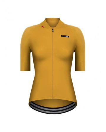 Alda 110LW Radtrikot Etxeondo Frau 2023 Senfgelb