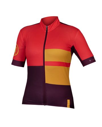 FS260 Print Maillot Manches Courtes Endura Femme Pomegranate