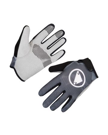 Kids Hummvee Full Finger Glove Endura Grey Camo