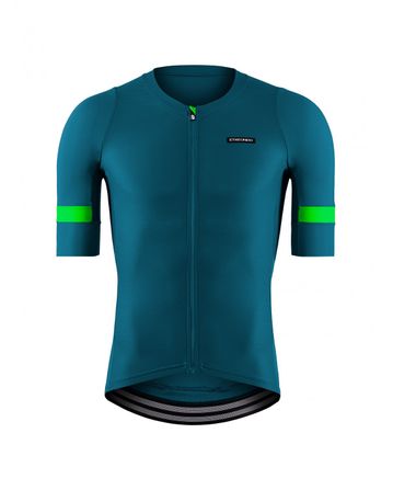 Mendi Kurzarm Trikot Etxeondo Mann Smaragdgrün/Fluorgrün