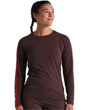 Trail Radtrikot Langarm Specialized Frau Cast Umber