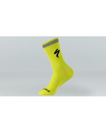 Soft Air Reflective Lange Socken Specialized Hyper Grün