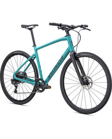 Sirrus X 4.0 Veló Urbain Specialized 2022 Gloss Lagoon Bleu/Tropical Teal/Satin Noir Reflective