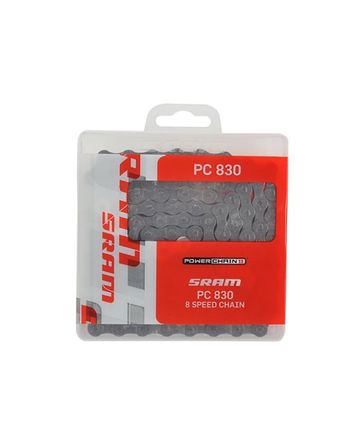 Cadena Sram PC-830 114 Eslabones Powerlink 8v Plata