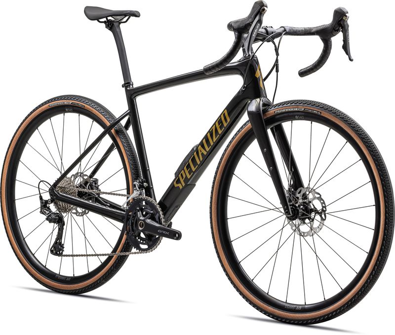 Diverge Comp Carbon Specialized 2023 Gloss Obsidian Harvest Gold Metallic IBKBike Cycling Shop