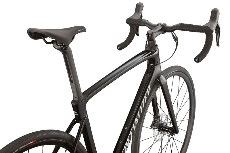 Roubaix Road Bike Specialized 2022 Tarmac Black Metallic White Black Reflective IBKSport your cycling shop