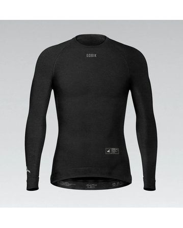 Base Layer Long Sleeve Winter Merino Gobik Man Coal