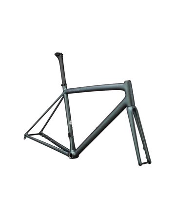 Aethos Frameset Specialized 2024 Satin Carbon 50% Silver Blue Viavi/10% Fog Tint